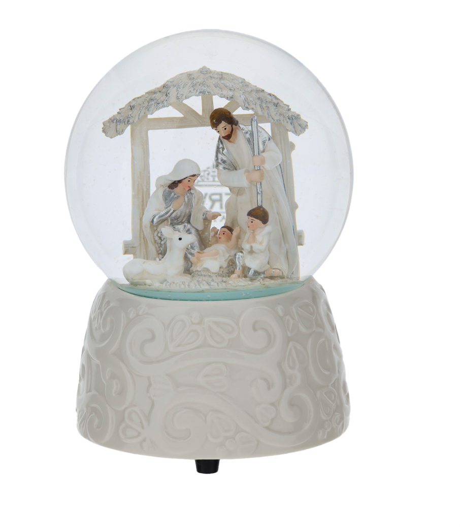 Palla Acqua/Neve Base Porc.Dia.10X15Cm