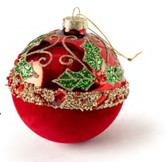 Glass ball ornament D10