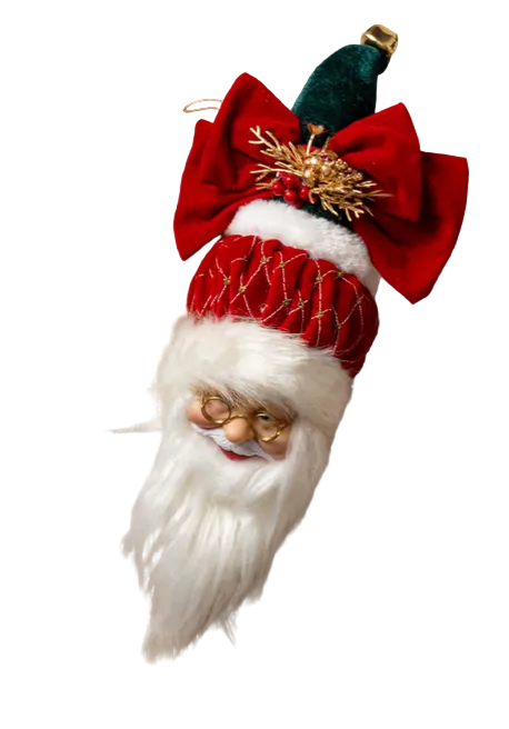 Faccia Babbo Natale decorazione