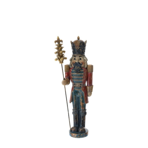 SCHIACCIANOCI RESINA ANCIENT WOOD H40CM DIPINTO A MANO