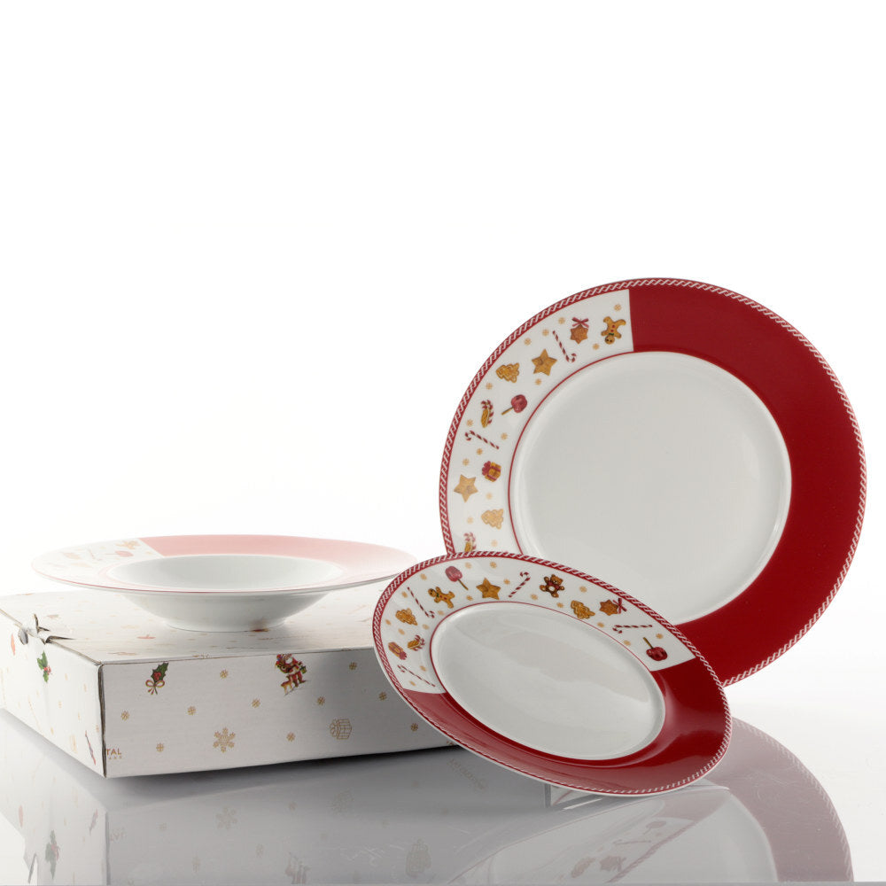 Posto Tavola 3pz 28-25-22cm Sweet Natale