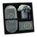 SET LUXURY FRAGRANZA VERDE L29XH17CM