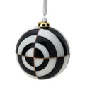 SFERA VETRODIA 10CM BIANCO/NERO/ORO