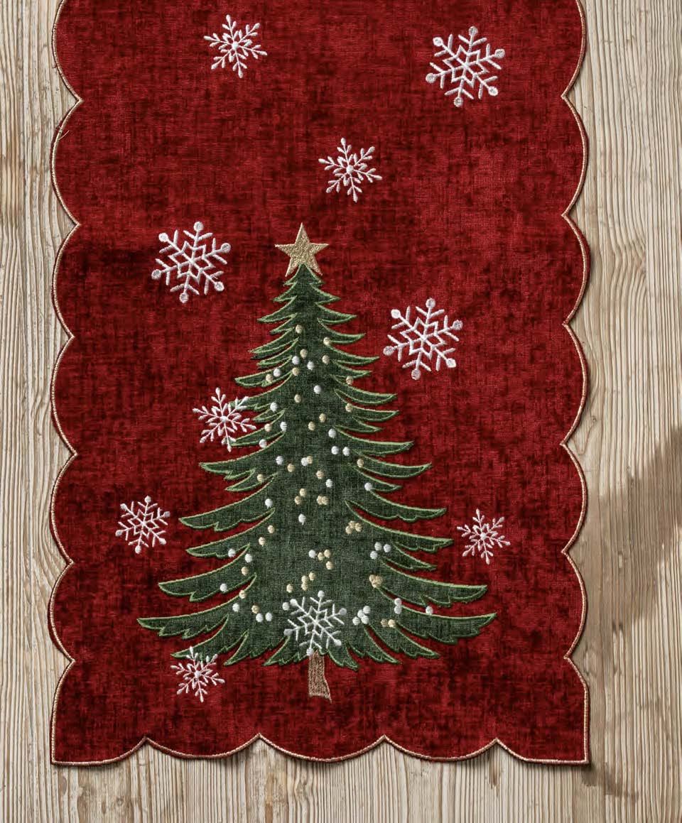 Centro rettangolare 150x38 rosso
