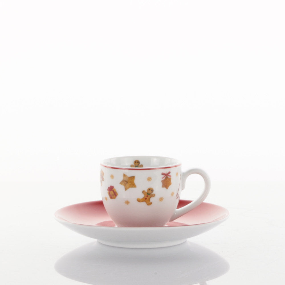 Set 2 Tazze Caffè c/p Sweet Natale