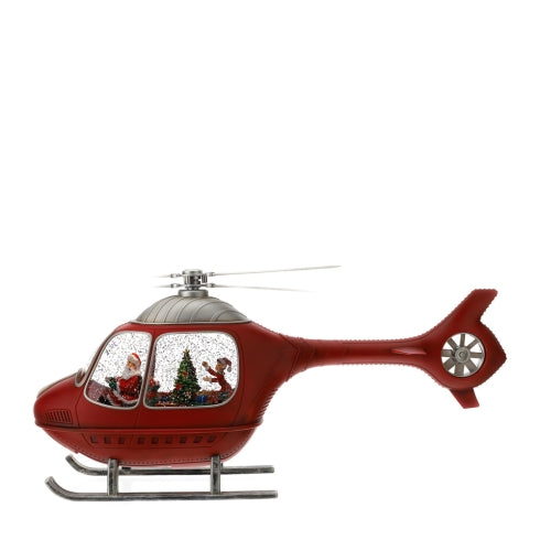 ELICOTTERO BABBO NATALE LED 48X25XH21CM