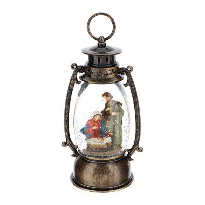 Lanterna Nativita' Acqua/Neve 14X11X25Cm