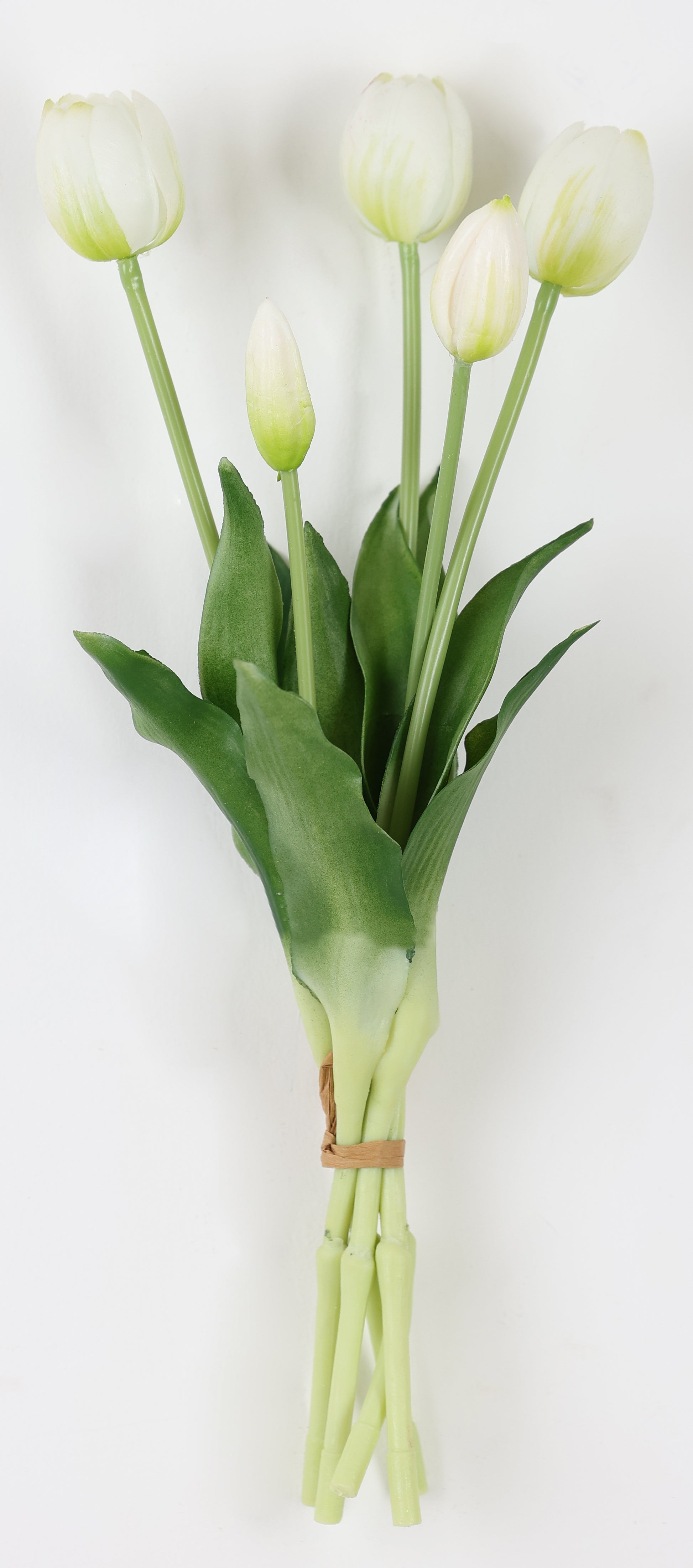 Bush 5 tulipani H 40 cm bianco