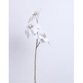 RAMO ORO CON 3 POINSETTA VELLUTO H 82CM - WHITE