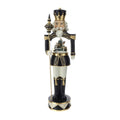 Soldatino in Resina con Palla Acqua Carillon girevole Nero - 51cm Hervit